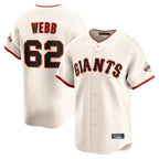 BIPIHUC SF.Giants #62 Logan Webb Player Cream Home Limited Stitched Jerseys