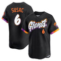 BIPIHUC SF.Giants #6 Daniel Susac Player Black 2025 City Connect Home Limited Stitched Jerseys