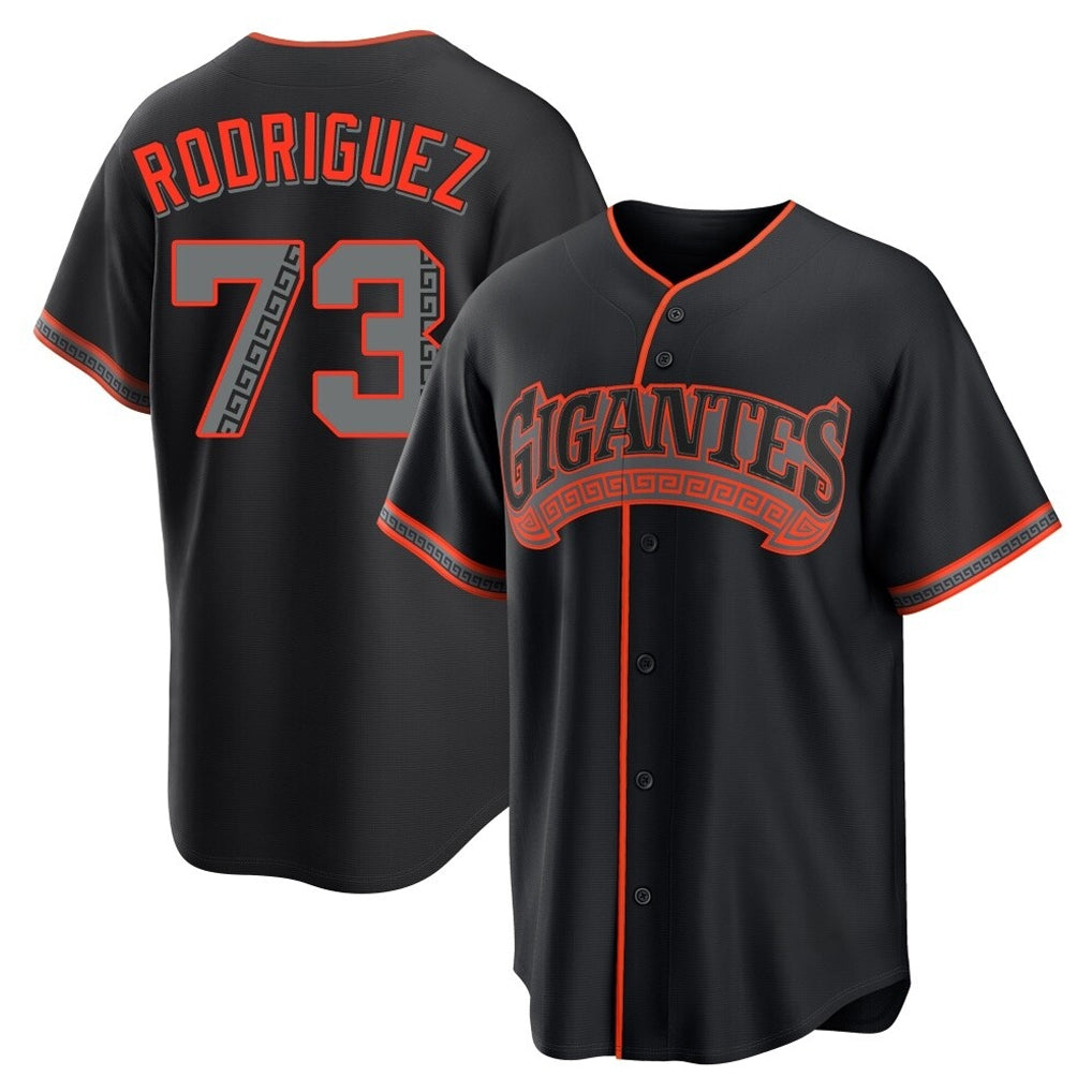 BIPIHUC SF.Giants #73 Randy Rodriguez Player Black Alternate Limited Stitched Jerseys