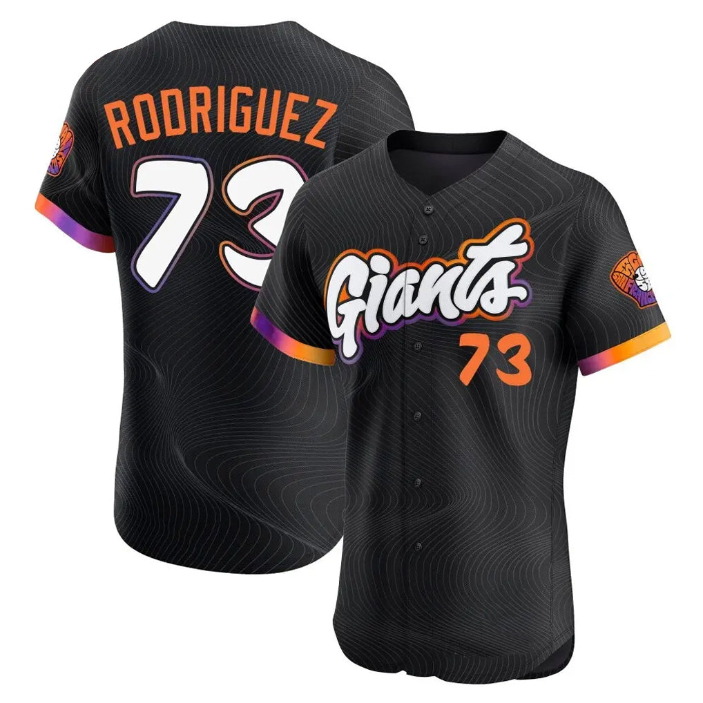 BIPIHUC SF.Giants #73 Randy Rodriguez Player Black City Connect Home Limited Elite Stitched Jerseys