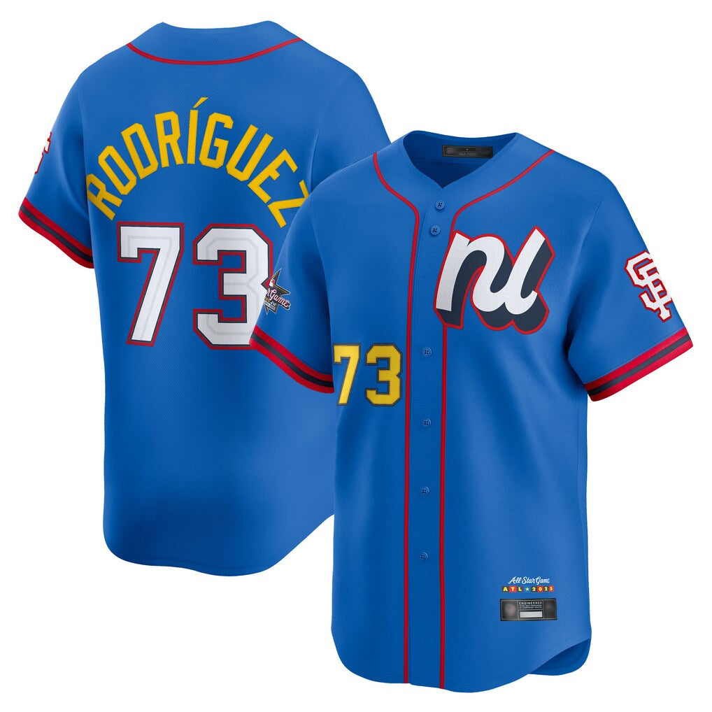 BIPIHUC SF.Giants #73 Randy Rodriguez Player Blue National League All-Star Edition Limited Stitched Jerseys