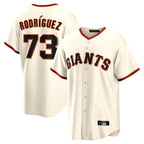 BIPIHUC SF.Giants #73 Randy Rodriguez Player Cream Home Game Stitched Jerseys