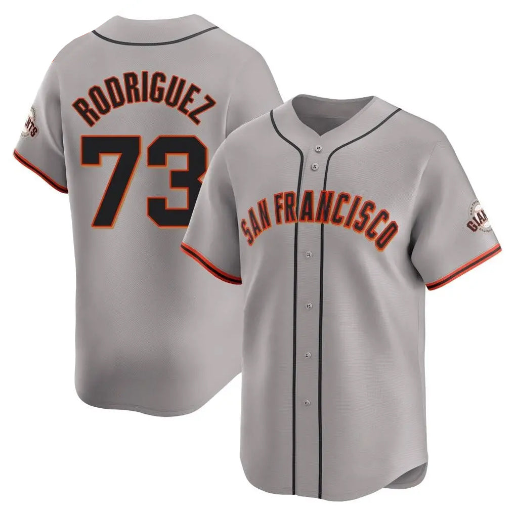 BIPIHUC SF.Giants #73 Randy Rodriguez Player Gray Home Limited Stitched Jerseys