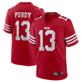 BIPIHUC SFr.49ers #13 Brock Purdy Player Scarlet Replica Game Stitched Jerseys