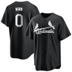 BIPIHUC St. Louis Cardinals #0 Masyn Winn Player Black City Connect Home Limited Stitched Jerseys