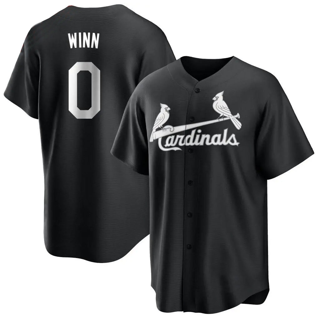 BIPIHUC St. Louis Cardinals #0 Masyn Winn Player Black City Connect Home Limited Stitched Jerseys