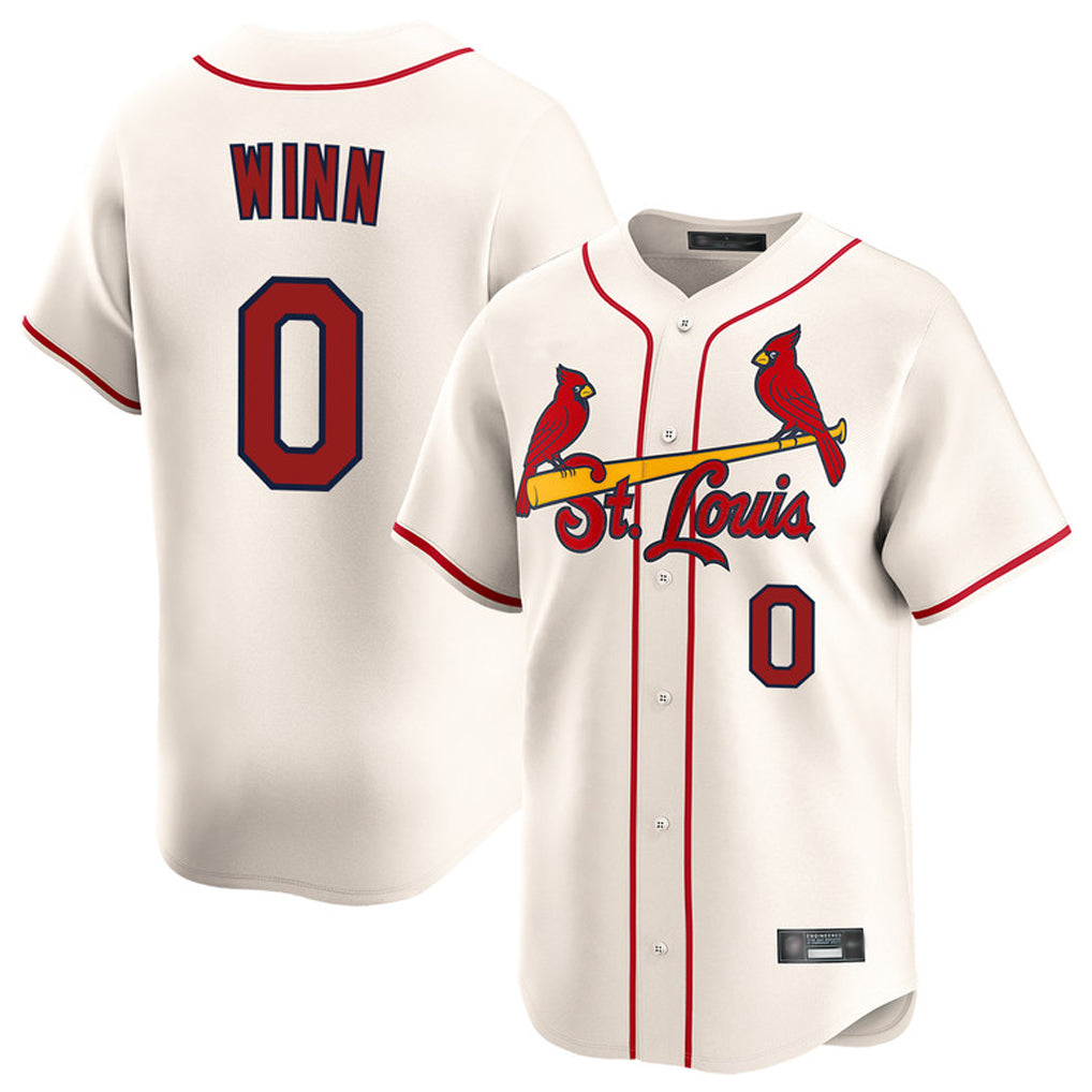 BIPIHUC St. Louis Cardinals #0 Masyn Winn Player Cream Home Limited Stitched Jerseys