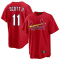 BIPIHUC St. Louis Cardinals #11 Victor Scott II Player Red Home Game Stitched Jerseys