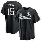 BIPIHUC St. Louis Cardinals #15 Jose Fermin Player Black City Connect Home Limited Stitched Jerseys