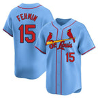 BIPIHUC St. Louis Cardinals #15 Jose Fermin Player Light Blue Home Limited Stitched Jerseys