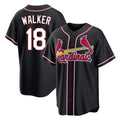 BIPIHUC St. Louis Cardinals #18 Jordan Walker Player Black Carbon Fashio Game Stitched Jerseys