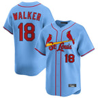 BIPIHUC St. Louis Cardinals #18 Jordan Walker Player Light Blue Home Limited Stitched Jerseys