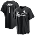 BIPIHUC St. Louis Cardinals #1 Ozzie Smith Player Black City Connect Home Limited Stitched Jerseys