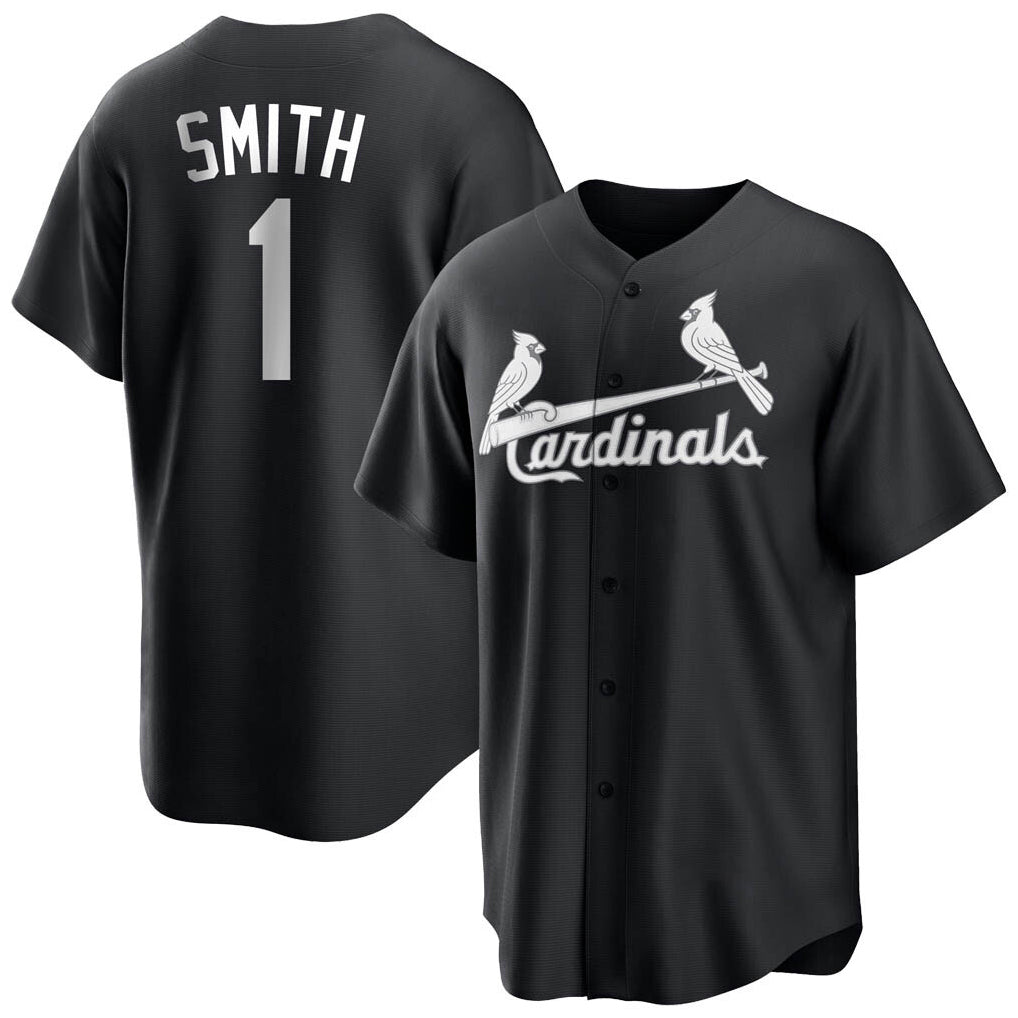 BIPIHUC St. Louis Cardinals #1 Ozzie Smith Player Black City Connect Home Limited Stitched Jerseys