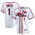 BIPIHUC St. Louis Cardinals #1 Ozzie Smith Player White Throwback Cooperstown Collection Limited Stitched Jerseys