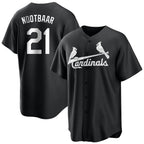 BIPIHUC St. Louis Cardinals #21 Lars Nootbaar Player Black City Connect Home Limited Stitched Jerseys