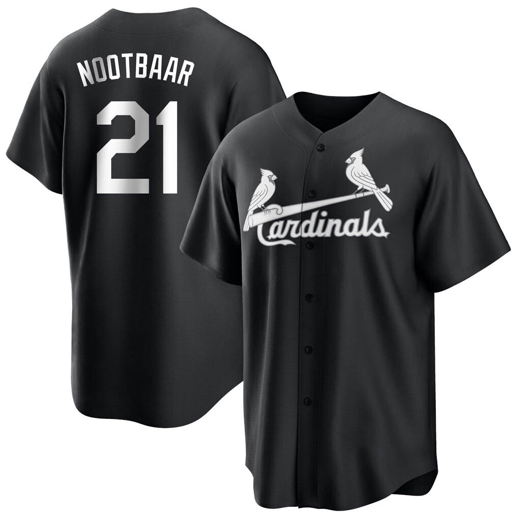 BIPIHUC St. Louis Cardinals #21 Lars Nootbaar Player Black City Connect Home Limited Stitched Jerseys