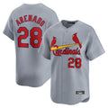 BIPIHUC St. Louis Cardinals #28 Nolan Arenado Player Gray Home Limited Stitched Jerseys