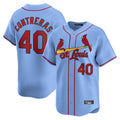 BIPIHUC St. Louis Cardinals #40 Willson Contreras Player Light Blue Home Limited Stitched Jerseys