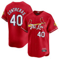 BIPIHUC St. Louis Cardinals #40 Willson Contreras Player Red City Connect Limited Stitched Jerseys