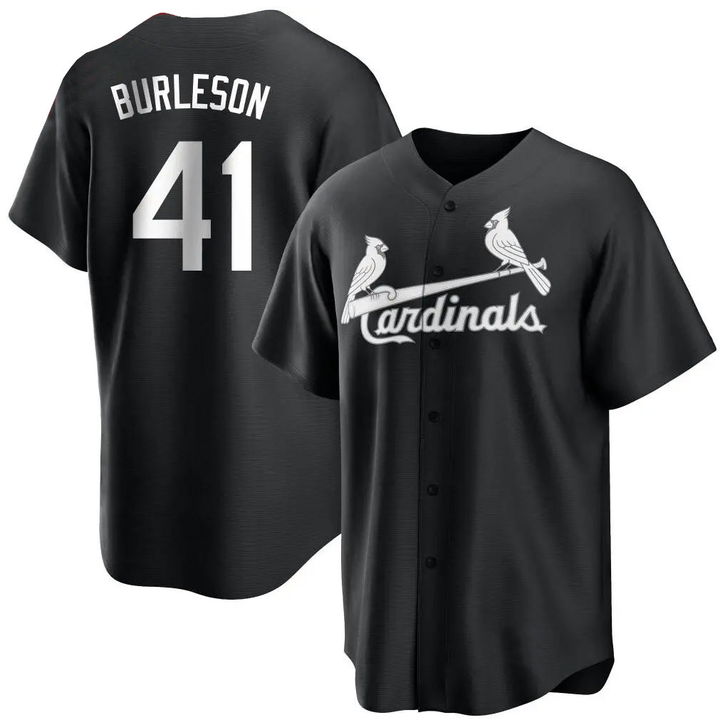 BIPIHUC St. Louis Cardinals #41 Alec Burlesona Player Black City Connect Home Limited Stitched Jerseys