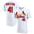 BIPIHUC St. Louis Cardinals #41 Alec Burlesona Player White Home Limited Elite Stitched Jerseys