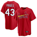 BIPIHUC St. Louis Cardinals #43 Pedro Pages Player Red Home Game Stitched Jerseys