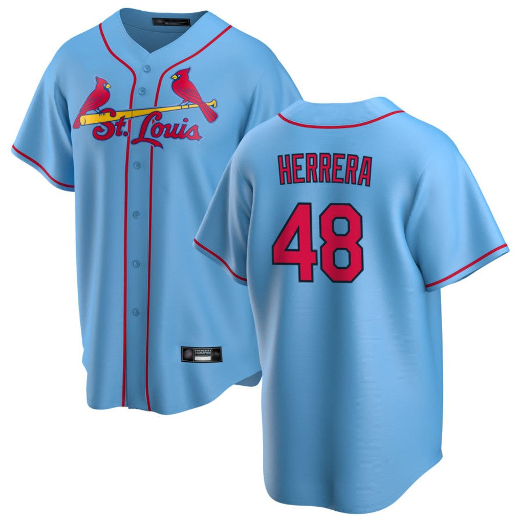 BIPIHUC St. Louis Cardinals #48 Ivan Herrera Player Light Blue  Home Game Stitched Jerseys