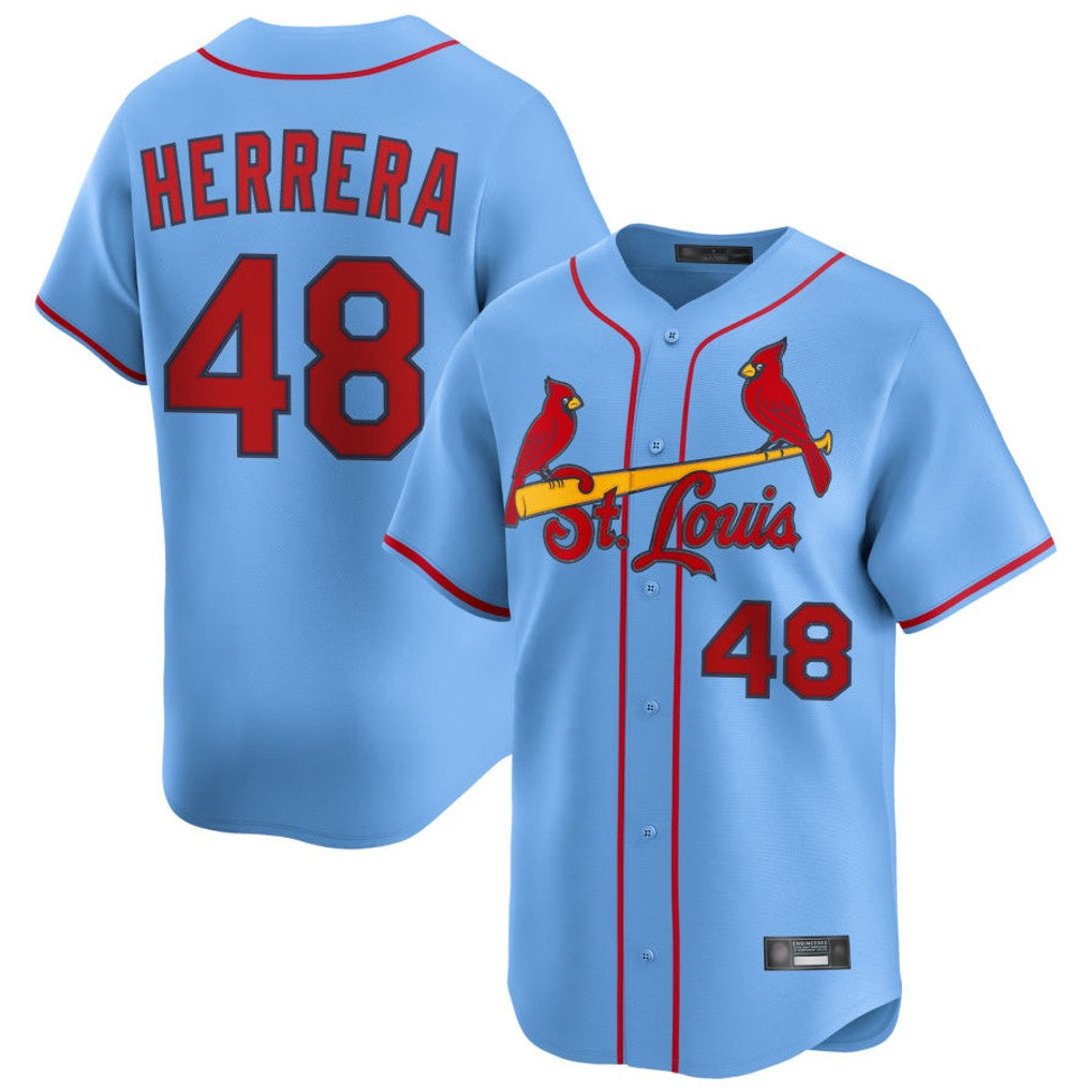 BIPIHUC St. Louis Cardinals #48 Ivan Herrera Player Light Blue  Home Limited Stitched Jerseys