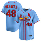 BIPIHUC St. Louis Cardinals #48 Ivan Herrera Player Light Blue  Home Limited Stitched Jerseys