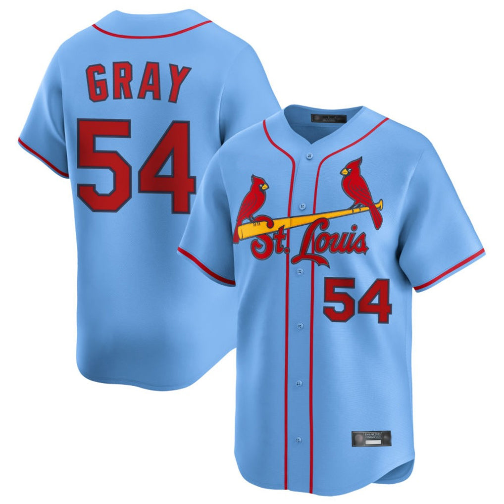 BIPIHUC St. Louis Cardinals #54 Sonny Gray Player Light Blue Home Limited Stitched Jerseys