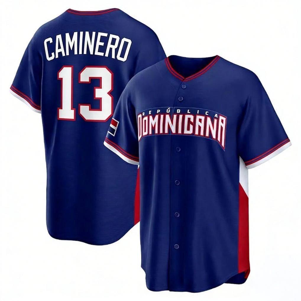 BIPIHUC TB.Rays #13 Junior Caminero Player Royal 2026 World Classic Limited Stitched Jerseys