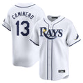 BIPIHUC TB.Rays #13 Junior Caminero Player White Home Limited Stitched Jerseys