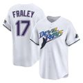 BIPIHUC TB.Rays #17 Jake Fraley Player White City Connect Home Stitched Jerseys