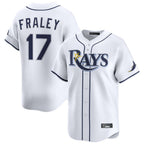 BIPIHUC TB.Rays #17 Jake Fraley Player White Home Limited Stitched Jerseys