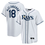 BIPIHUC TB.Rays #18 Shane McClanahan Player White Home Game Stitched Jerseys