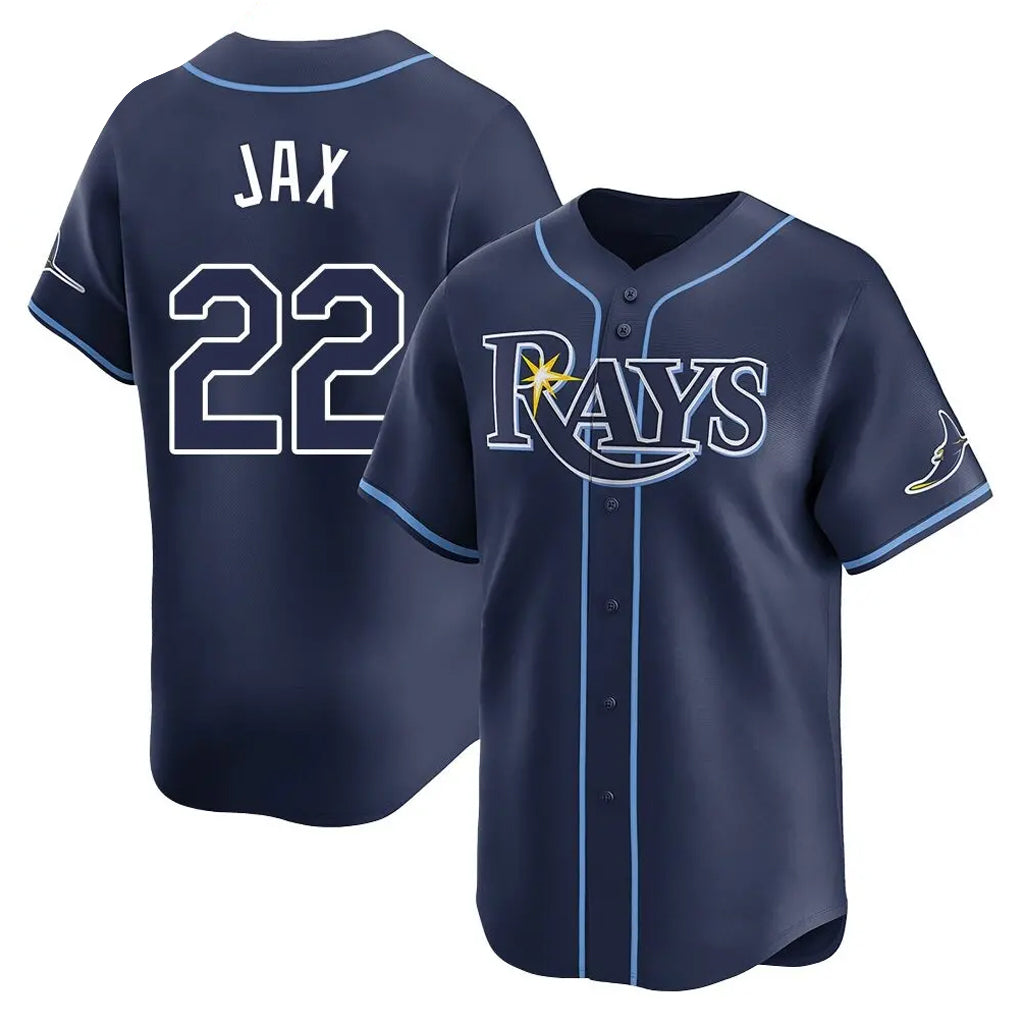 BIPIHUC TB.Rays #22 Griffin Jax Player Navy Home Limited Stitched Jerseys