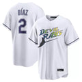 BIPIHUC TB.Rays #2 Yandy Diaz Player White City Connect Home Stitched Jerseys