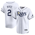 BIPIHUC TB.Rays #2 Yandy Diaz Player White Home Limited Stitched Jerseys