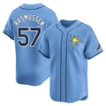 BIPIHUC TB.Rays #57 Drew Rasmussen Player Light Blue Home Limited Stitched Jerseys