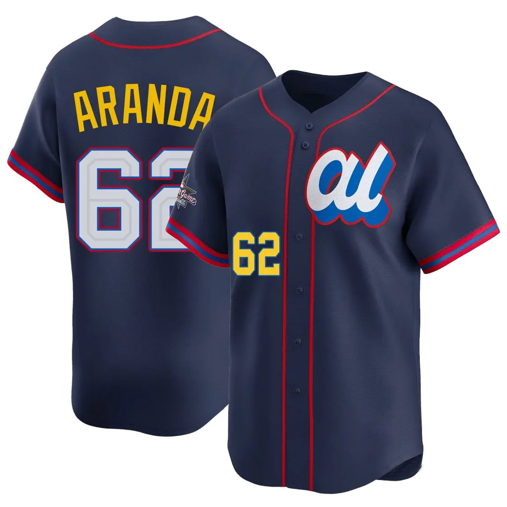 BIPIHUC TB.Rays #62 Jonathan Aranda Player Navy Limited American League All-Star Edition Stitched Jerseys