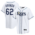 BIPIHUC TB.Rays #62 Jonathan Aranda Player White Home Game Stitched Jerseys