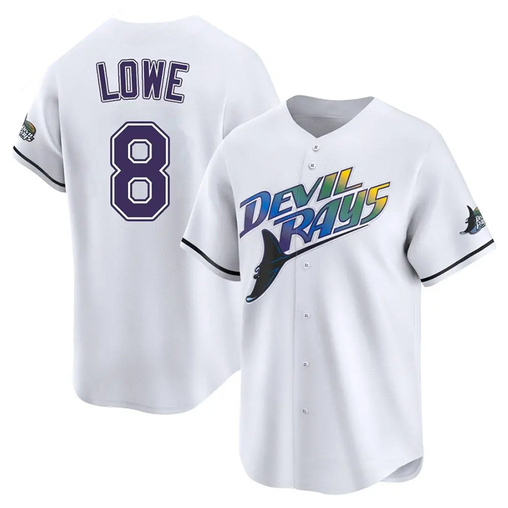 BIPIHUC TB.Rays #8 Brandon Lowe Player White City Connect Home Stitched Jerseys