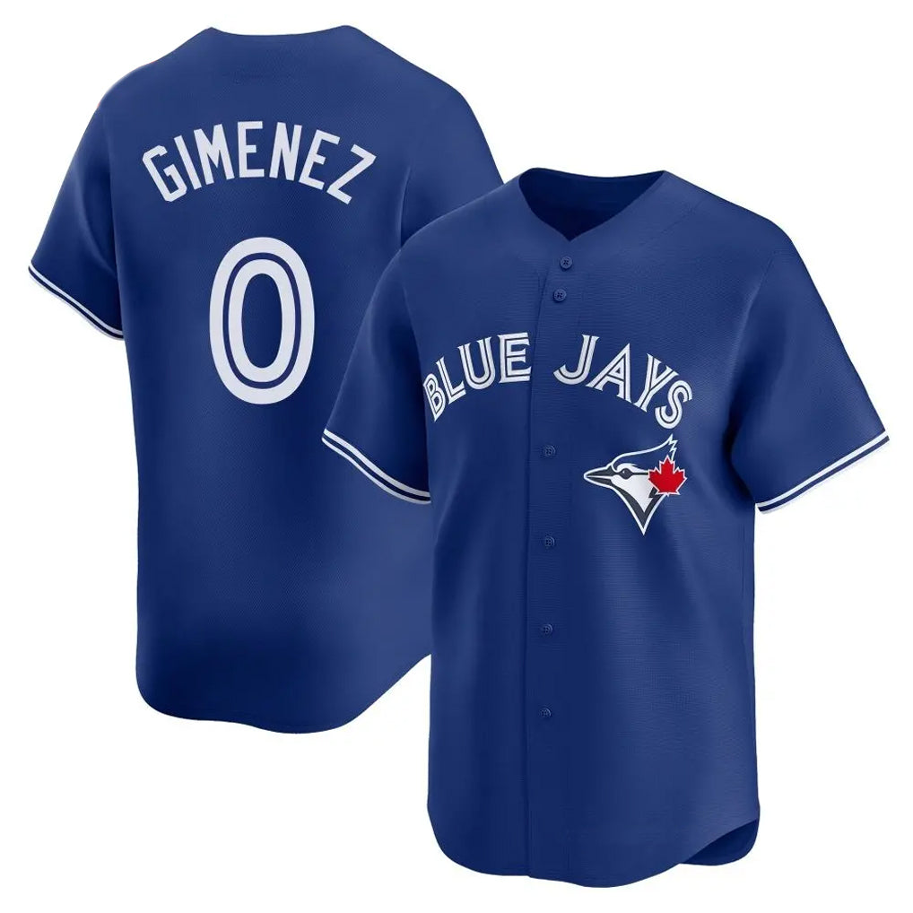 BIPIHUC T.Blue Jays #0 Andres Gimenez Player Royal Home Game Stitched Jerseys