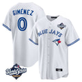 BIPIHUC T.Blue Jays #0 Andres Gimenez Player White 2025 World Series Game Stitched Jerseys