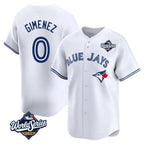 BIPIHUC T.Blue Jays #0 Andres Gimenez Player White 2025 World Series Limited Stitched Jerseys