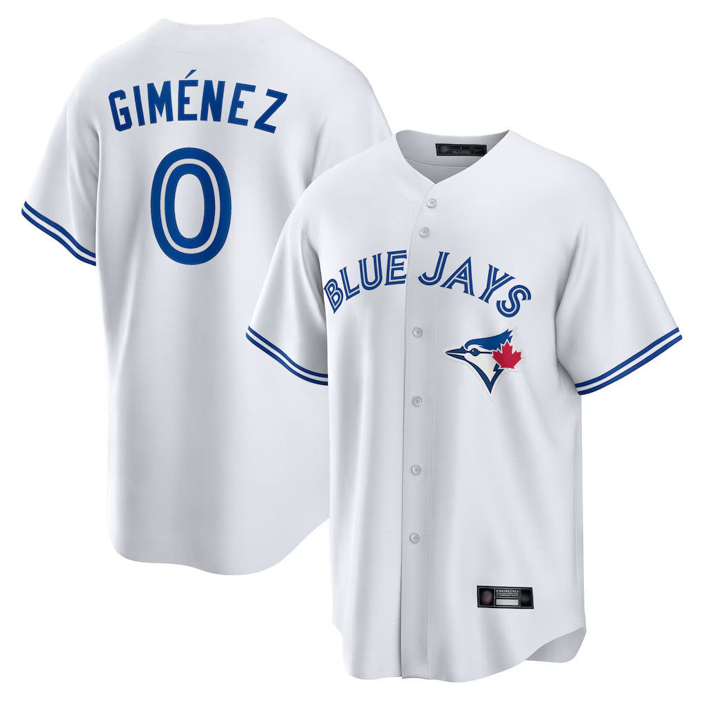 BIPIHUC T.Blue Jays #0 Andres Gimenez Player White Home Game Stitched Jerseys