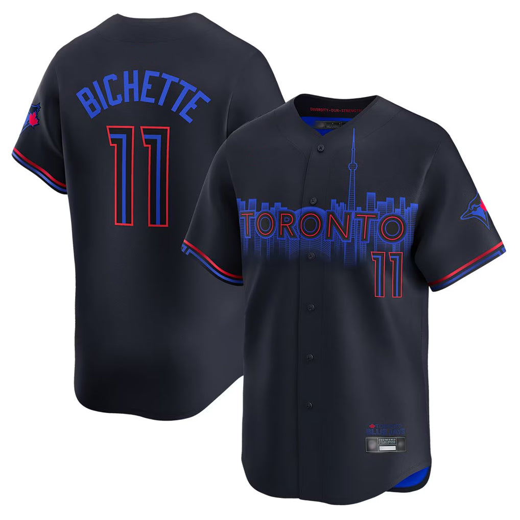 BIPIHUC T.Blue Jays #11 Bo Bichette Player Black City Connect Limited Home Stitched Jerseys