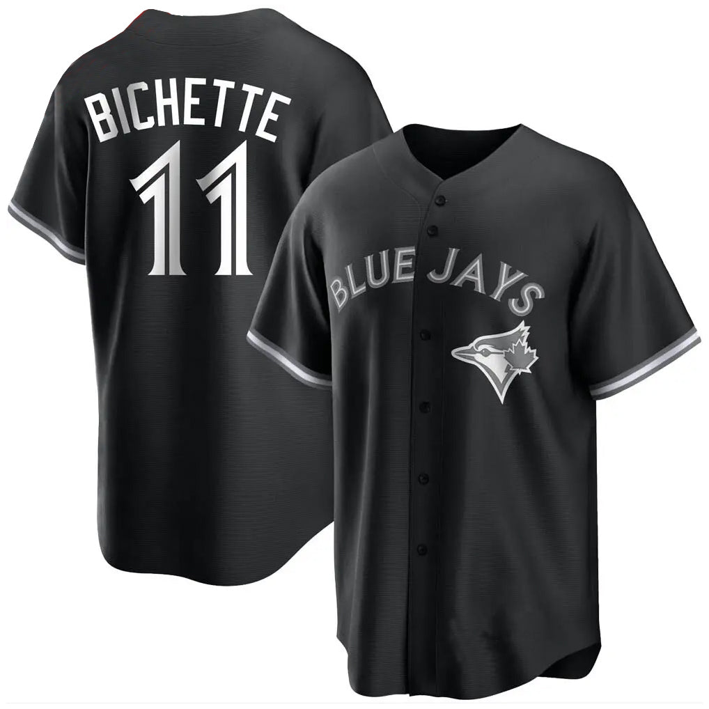 BIPIHUC T.Blue Jays #11 Bo Bichette Player Black Home Game Stitched Jerseys