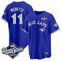 BIPIHUC T.Blue Jays #11 Bo Bichette Player Blue 2025 World Series Rush Limited Stitched Jerseys